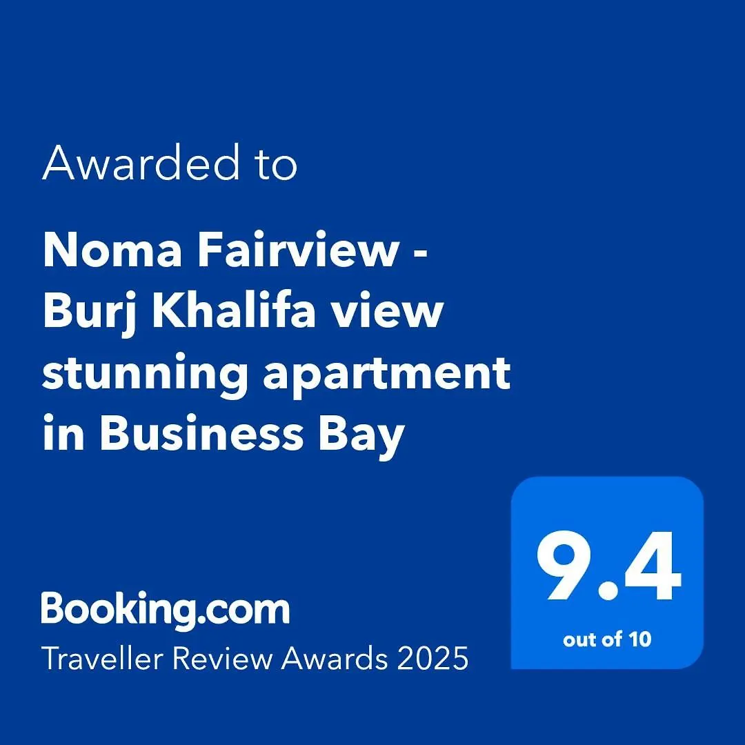Noma Fairview - Burj Khalifa View Stunning Apartment In Business Bay Dubai 0*,